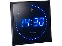 Lunartec LED-Funk-Wanduhr mit Sekunden-Lauflicht durch blaue LEDs - 4
