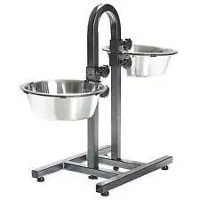 Pets Empire Dog Adjustable Feeding Stand U Type with 2 Bowls (2800 ML)