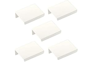 SOTECH 5 pezzi maniglie per mobili Blanket Jane 50 mm bianco Ral 9003 Maniglie per mobili Maniglie a vite posteriori Maniglie per cassetti