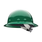 Fibre-Metal Green Thermoplastic Full Brim Hard Hat - 8-Point Suspension - Swing Strap Adjustment - E1SW74A000 [PRICE is per EACH] by Fibre-Metal