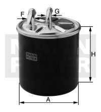 Mann + Hummel Wk8029/1 Filtre à carburant