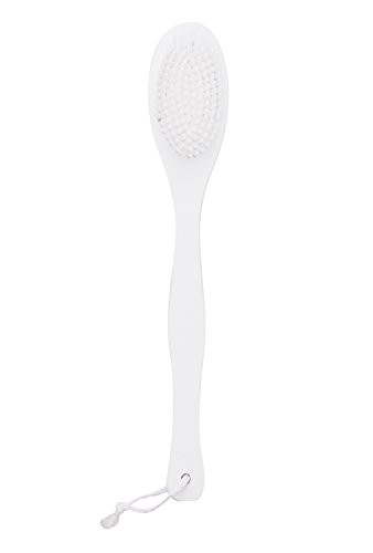 Danielle Creations Painted Wood Bath Brush, White