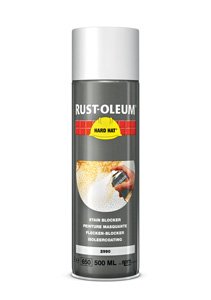 Rust-OleumHard Hat 500ml Aerosol Matt White Stain Blocker for Household Surfaces