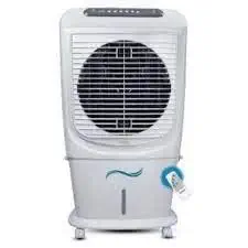 SHRIM TECH TRADING COMPANY. Desert KSJK Air Cooler- 75L; with Everlast Pump, Auto Fill, 4-Way Air Deflection and High Density Honeycomb pads; White & Teal ele voltas cooler