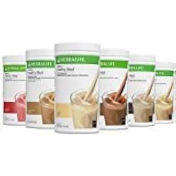 2 POTS DE FORMULA 1 HERBALIFE (1 VANILLE ET 1 COOKIES CRUNCH) SUBSTITUTS DE REPAS EQUILIBRES