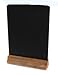 Price comparison product image A4 Table Top Chalkboard Blackboard with Oak Stained Base
