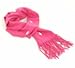Pure Cashmere argyle knitted scarf, Cerise