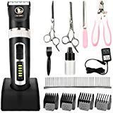 Ceenwes Pet Clipper Hund Trimmer Cutter für Haustiere, Black+Gold