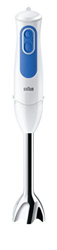 Braun MultiQuick 3 MQ 3000 Smoothie Stabmixer, 700 W, EasyClick System, PowerBell Plus Technologie, weiß/blau - 2