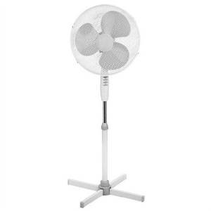 Ventilator Air-Cooler Weiß Stand-Ventilator 40 cm 3 Stufen Höhen-Verstellbar 105 bis 128 cm Kühler Raum-Lüfter Luft-Erfrischer Lüftung Turm-Ventilator Venti Raum-Zirkulation - 2