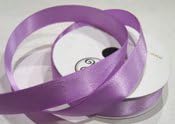 Three Kings 15 mm x 7 m Double Sided Satin Ribbon Roll, Lilac