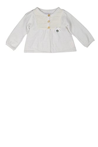 Kanz Baby Girls Strickjacke 1/1 Arm Crew Neck Long Sleeve Christening Gown, White (bright White White 1000), 0-3 Months (Manufacturer size: 56)