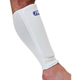 T-Sport Elasticated Shin/Forearm Protectors ( Colour : White) ( Size : Senior)