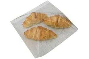 4ABOXES LTD White Paper Bag 200x200mm Clear Film Fronted / Front Cellophane Window Sandwich Food Paper Bags Pack of 100 Bags (White 200 x 200mm)