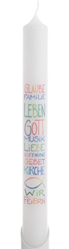 Taufkerze Glaube, Familie, Leben