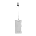 Produktbild MuSheng For C HUB Typ C Adapter, USB C Hub 8 in 1 Multi Port Adapter Typ C HUB für MacBook Pro USB C Hub auf HDMI Stecker (4K) Typ-C Pass Through Ethernet SD / Micro Kartenleser und 3 USB 3.0 Ports Konverter (Silber)