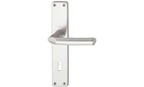 Preisvergleich Produktbild HOPPE Langschild Türdrückergarnitur für den Wohnbereich Aluminium silber eloxiert Birmingham 1117 / 202SP BB - Garnitur