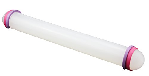 FiveSeasonStuff® 1 Stück (23 cm) Teigroller zum Ausrollen von Modellier und Knetmasse Teig Marzipan und Fondant / Gebäck Fondant kuchen Rollen zapfen (KP015)