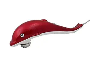 Thermomate 3 in 1 Unisex Handheld Full Body Electric Dolphin Massager with 3 Massage Head; Powerful Vibration Massage Hammer for Pain Relief (SINGLE HEAD DOLPHIN) Made in India