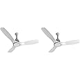 Orient Electric 1200mm Aerosense BLDC Ceiling Fan with Remote | BEE 5-star rated Energy Saving Fan | 5-year warranty by Orient | White, pack of 2