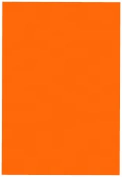 A4 Orange Gloss Vinyl Self Adhesive Sheet Grade A Quality, Craft Robo Silhouette Cameo