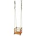 Wooden Safety-Seat Garden Swing for Small Children