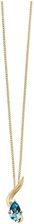 Elements Gold Blue/Gold Knife Edge Pendant by