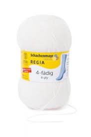 100g Regia Trend 4-fädig – Farbe superweiß 02080 – Ein Must-have für alle Modefreunde - 2