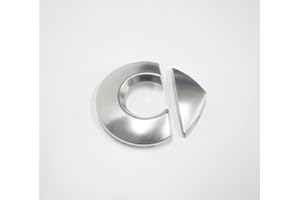 QINGxun Logo in Rete di Ventilazione Anteriore, Adesivo Decorativo per Copertura dell'Etichetta Snap-on della Griglia Dell'auto, Stile Esterno, per Mercedes Smart Fortwo ForFour 450 451 453,453C