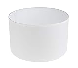 Rayher 2308302 abat-jour rond pour lampes, 25cm ø x 15 cm, 100% polyester, blanc