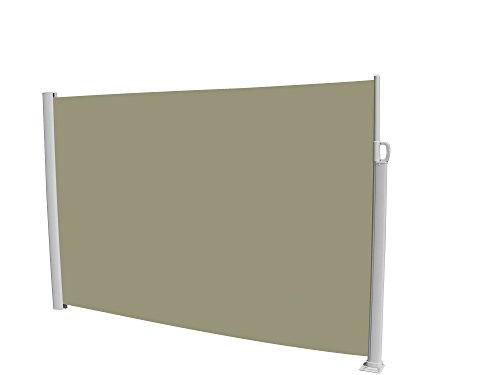 Preisvergleich Produktbild Seitenmarkise Sichtschutz Markise Seitenrollo Sonnenschutz 180 x 300 cm BEIGE