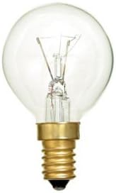 10 x Crompton G45 Golf Ball Light Bulbs 40 Watt Small Edison Screw SES/E14 Clear Glass