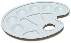 Mischpalette 10 Mulden oval im Aktionspack mit Chafford Marker