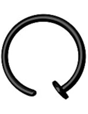 Titan Black G23 Open Nasen Piercing Ring Black Lippe Hoop Nasenring TBK-BONR Farbe Schwarz