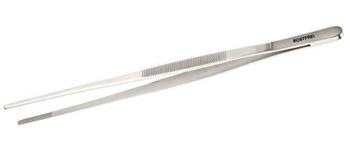 Küchenpinzette Grillzange 20 cm aus rostfreiem Edelstahl