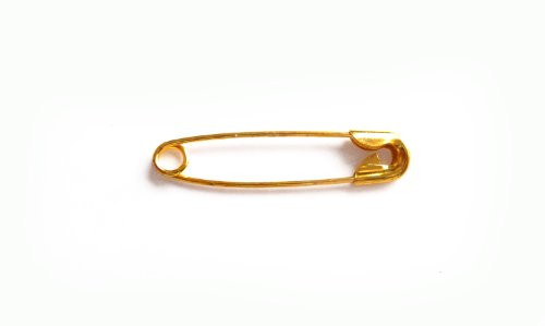 100 Stück Sicherheitsnadeln (Gold / 19 mm)