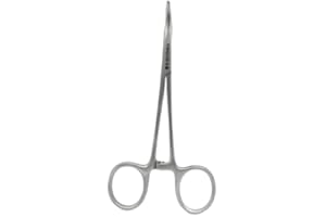 BEAUTY TECK Sterile Einweg-Halsted Mosquito Klemme gebogen 125 mm – Chirurgische Arterienklemme – Einmal-Pinzette für medizinische Eingriffe – 1 Stück, steril verpackt