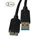 Produktbild Superspeed USB 3.0 Kabel A männlich auf Micro B - 1,2 m, schwarz, für WD My Passport Ultra, My Passport X Tragbare USB 3.0 Festplattenspeicher
