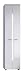 Produktbild trendteam Badezimmer Hochschrank Schrank Nightlife, 43 x 185 x 31 cm in Weiß Hochglanz mit Frontbeleuchtung