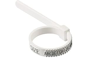 IBEX MART Ring Sizer Measures Ring Sizes UK - A to Z Ring Measurement Tool for Men and Women.