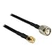 Produktbild DeLOCK 89498 10 m TNC SMA schwarz Kabel Koaxial – Kabel Koaxial (TNC, SMA, recht, recht, CFD200, 10 m)