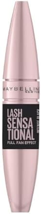 Maybelline New York Mascara Ciglia Sensazionali, Volumizzante, Effetto Ventaglio sulle Ciglia, Intense Black, 9,5 ml