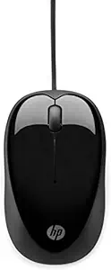 HP Retractable Wired Mouse (6GJ71AA) Wired Optical Mouse (USB 2.0, Black)