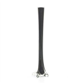 Black Twist Glass Stem Vase - Quality Coloured Vase and Flower Range 40cm by Homestreet Flowers