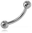 Microphone/Rod Bangle Steel Curved Barbell with Ball – 1.2 mm, Length: 8 mm, Ball 4 mm