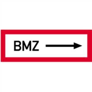 Schild Brandschutzschild: BMZ --> Alu 10,5 x 29,7cm