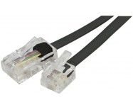 Dexlan Cordon téléphonique RJ11 vers RJ45 5 m Noir