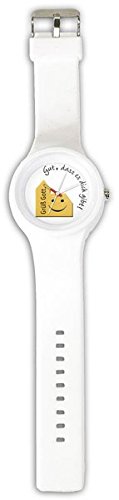 Preisvergleich Produktbild Armbanduhr 'Grüß Gott.' weiß: Kollektion 'Glaube verbindet.'