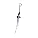 Produktbild Hzzzzz Alita Damascus Blade Keychain Weapon Sword Model Metal Pendant Keyring