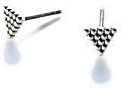 By Boe - Triangle Stud Earring - ME13s - 925er Silber - 0.5 cm